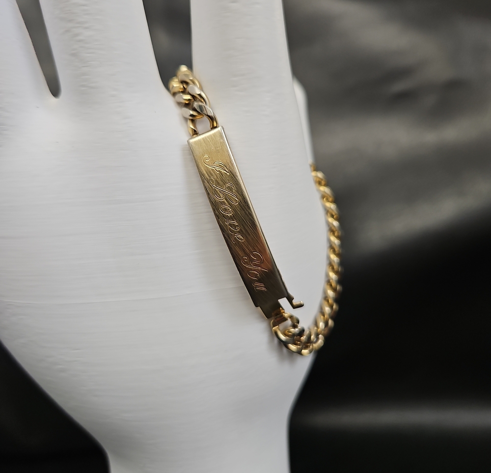 Speidel Gold Tone I Love You Bracelet